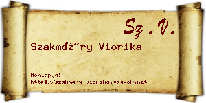 Szakmáry Viorika névjegykártya